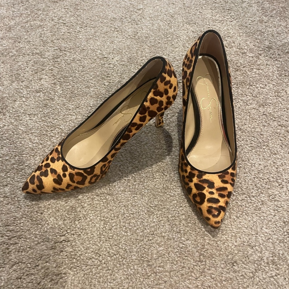 Jessica Simpson Animal Print Heels